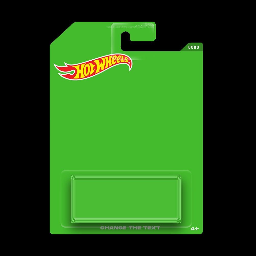 Hot Wheels Package Template