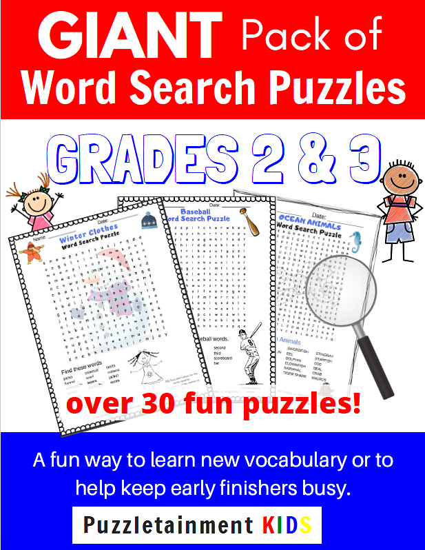 Grades 2 & 3 Puzzletainment Puzzle Pack