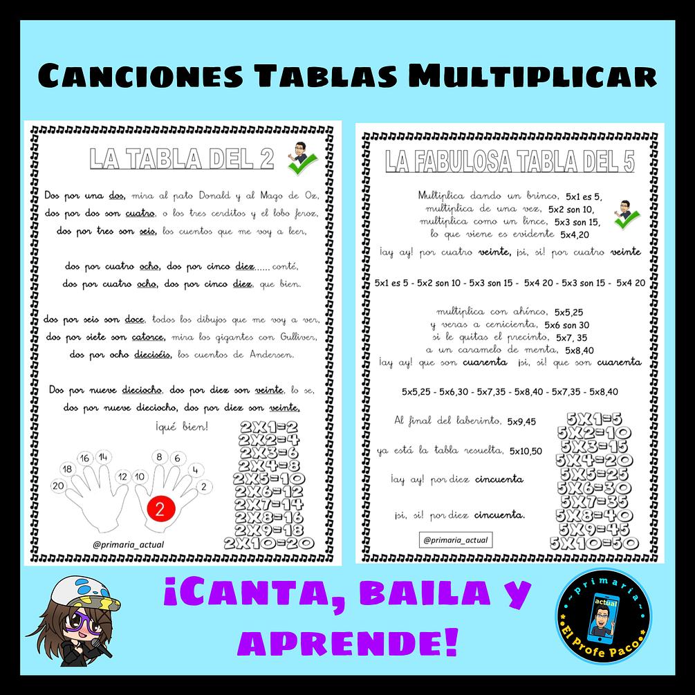 Sand Dempsey Begradigen canciones de las tablas de multiplicar de