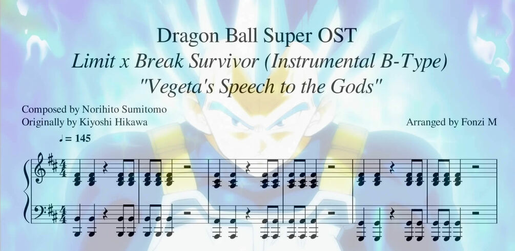 Dragon Ball Super Ost Limit Break X Survivor Epic Bgm Sheet Music Pdf