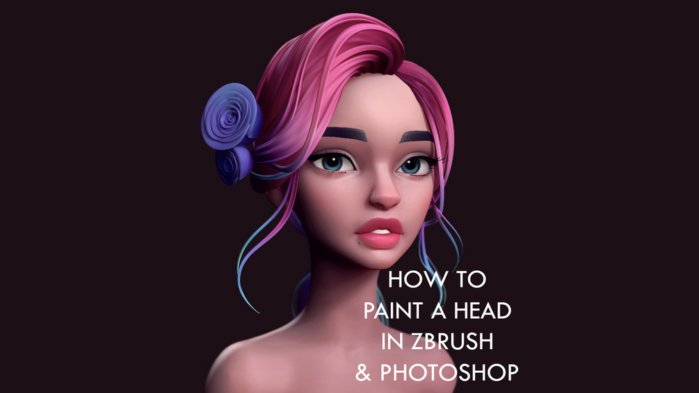 How to Paint the Head using Zbrush and