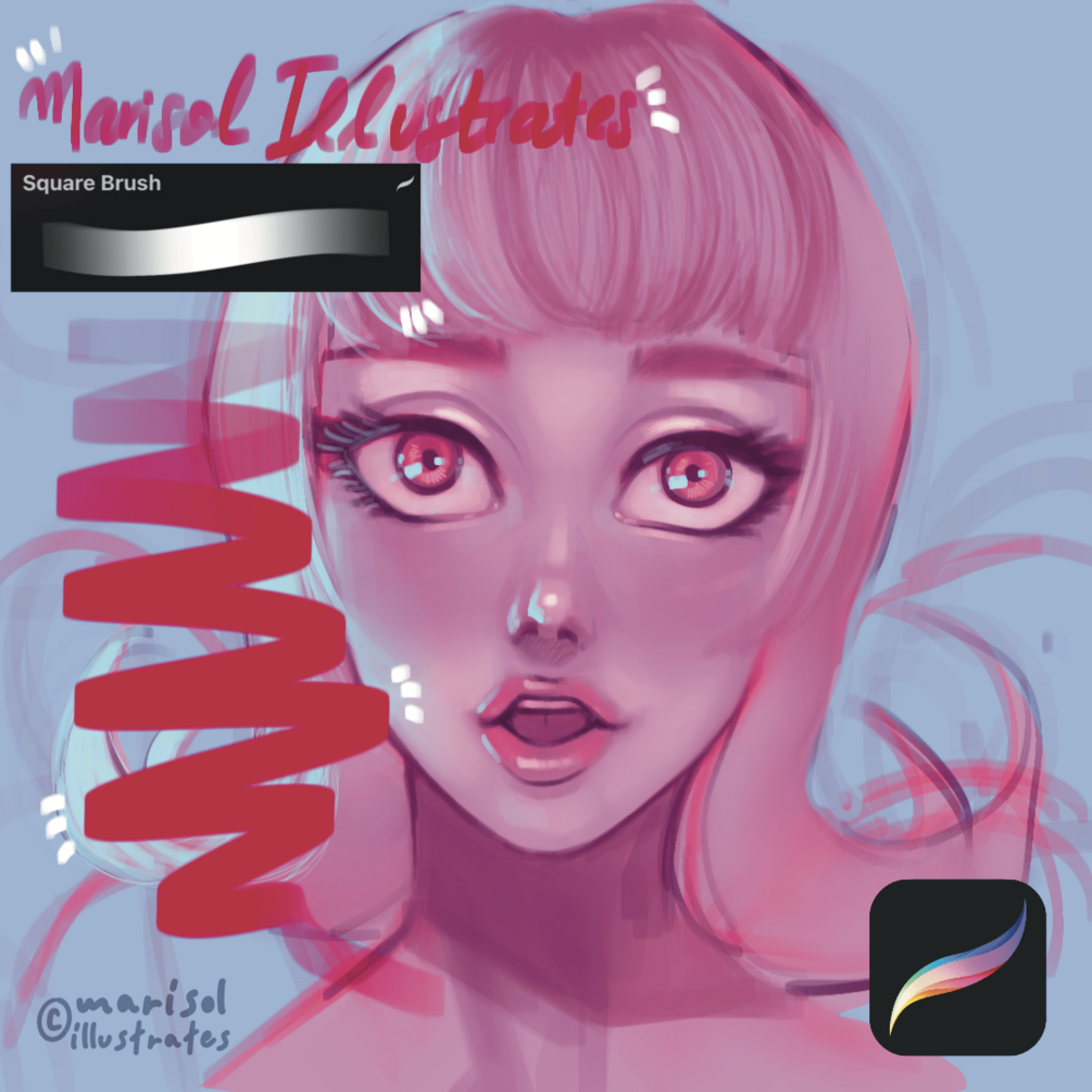 FREE Square Brush Procreate