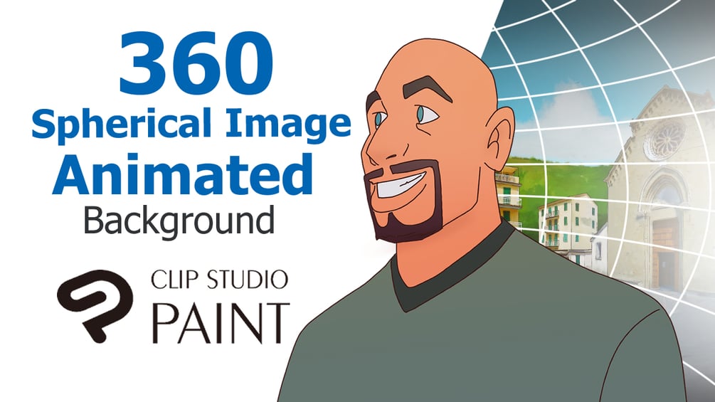 360 Spherical Image Animated Background In Clip Studio
