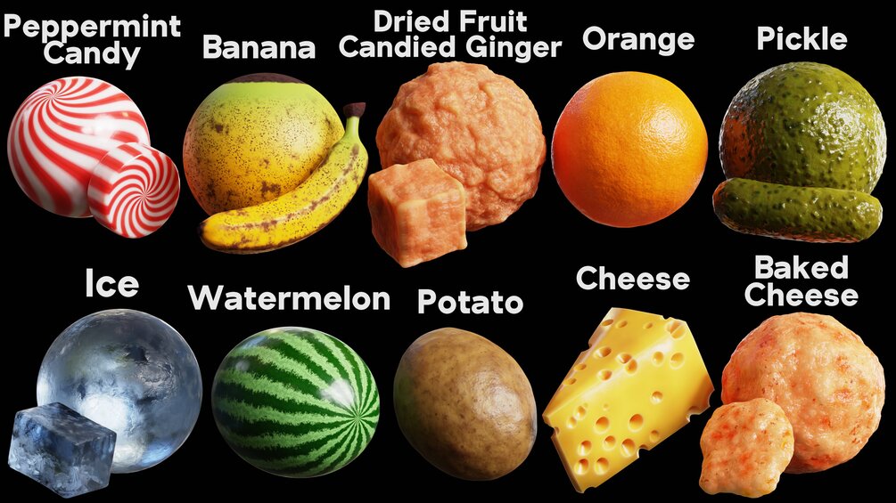 Blender Procedural Food Pack 1