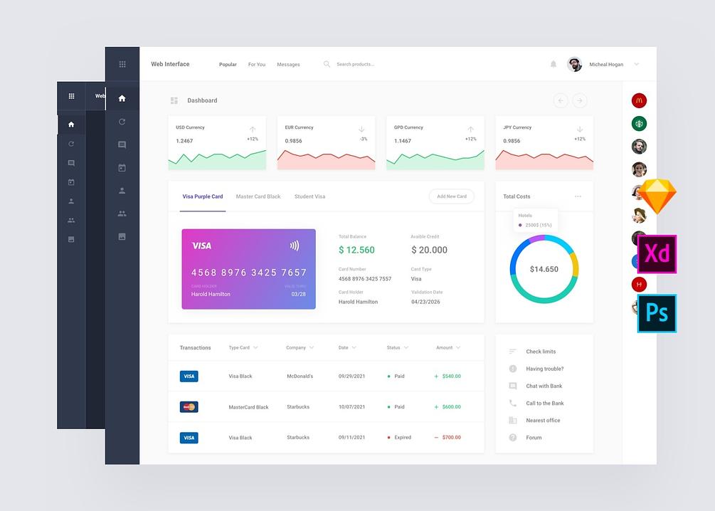 18 – Bank Application Design Template