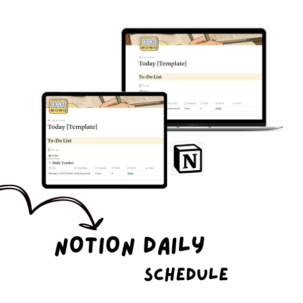Notion Daily Schedule Dashboard
