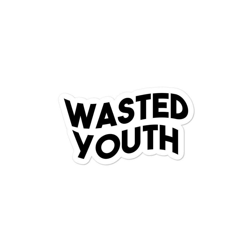 WASTED YOUTH Wave Sticker