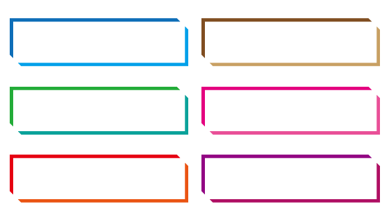 角をカットしたような名前テロップベース Ai Ver 10