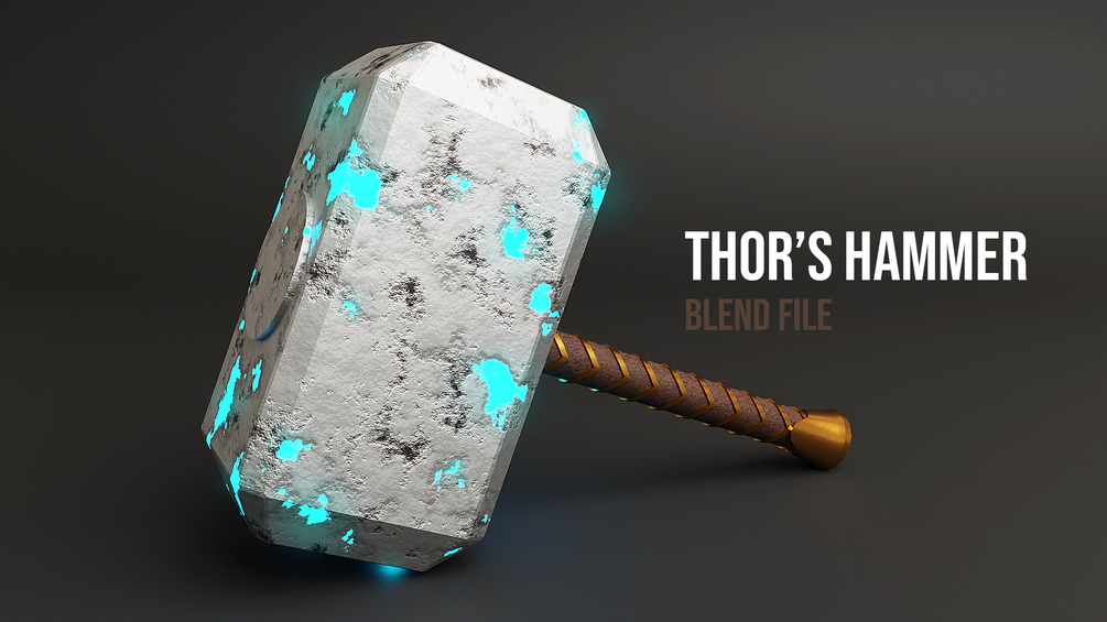 Thor's Hammer template Blender file