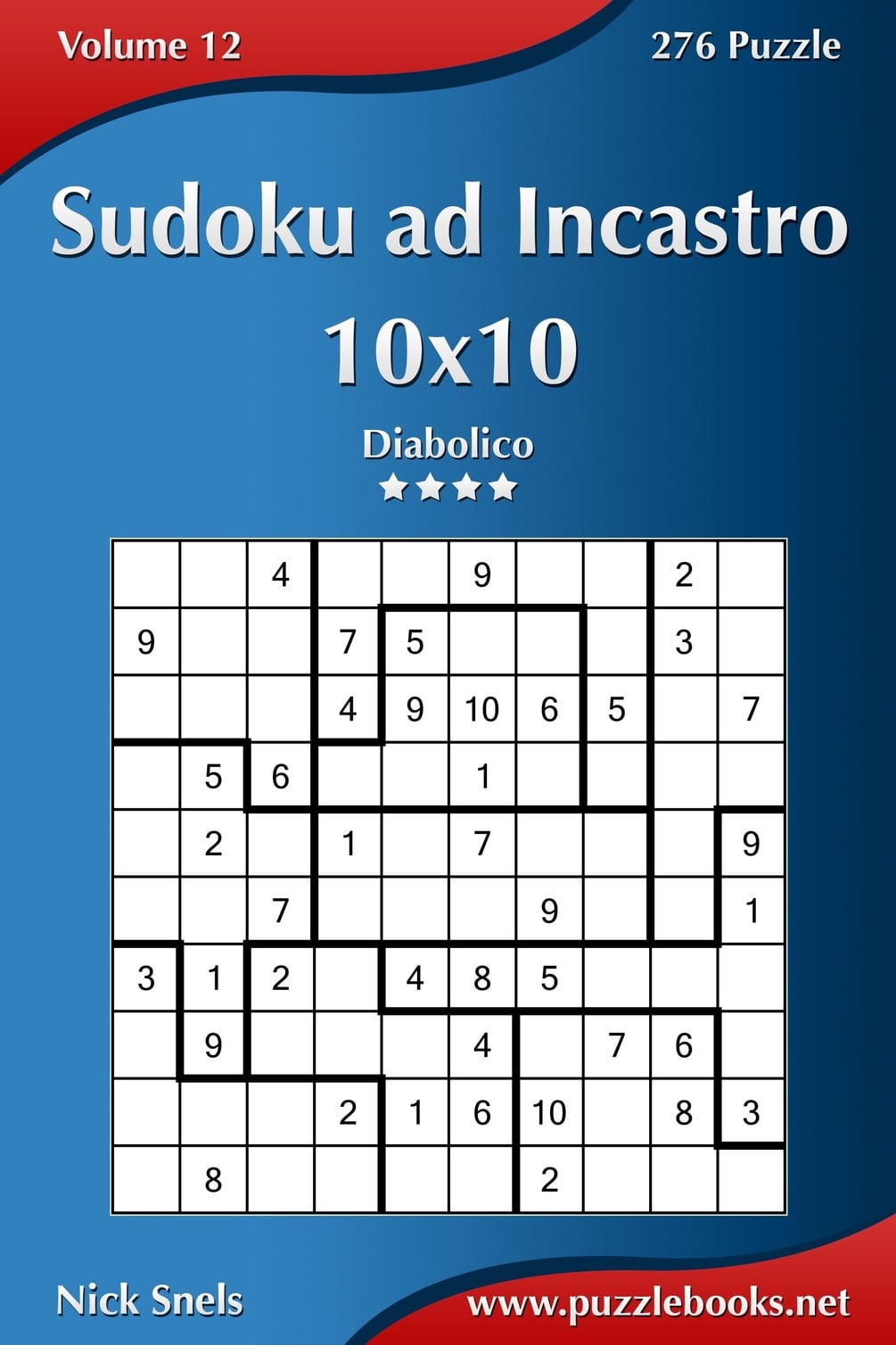Sudoku Ad Incastro 10x10 Diabolico Volume 12 276 Puzzle