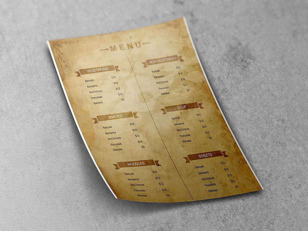 Restaurant Menu Card Designs 9