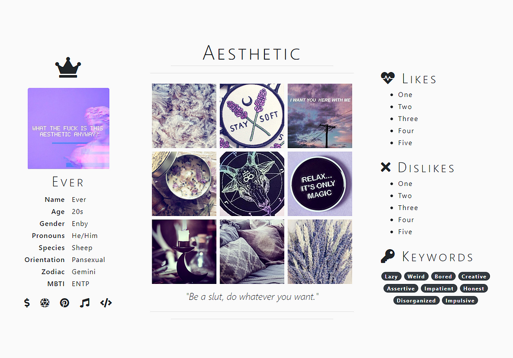 Toyhouse // Simple Aesthetic // [HTML]