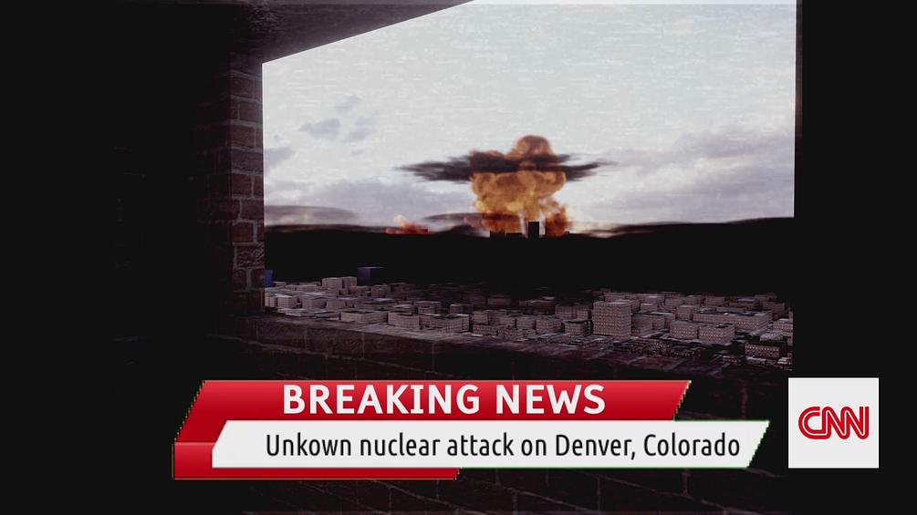 Nuclear explosion on Denver Colorado