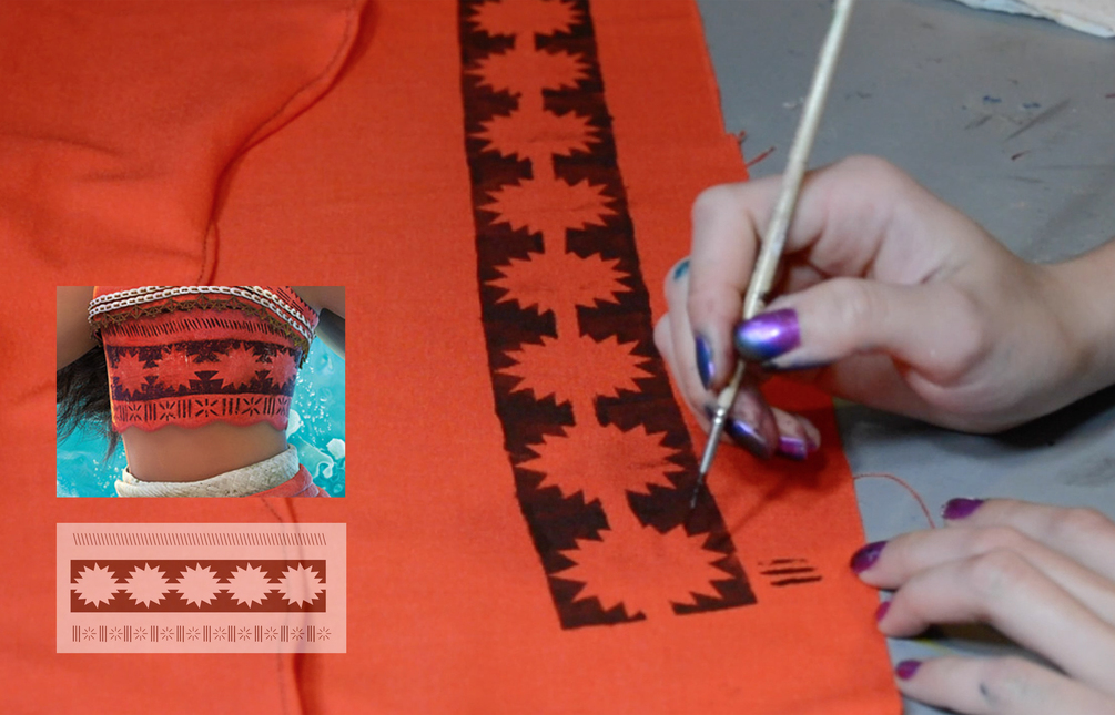 Moana Top Stencil Pattern