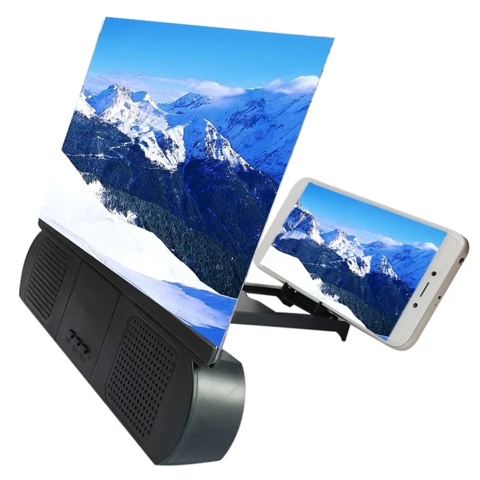 Newest 3D Screen Magnifier with Bluetooth Speaker Movies Amplifier for ...