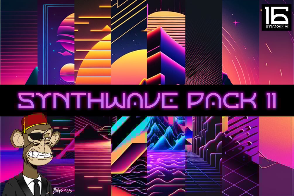 SYNTHWAVE BACKGROUND PACK 11