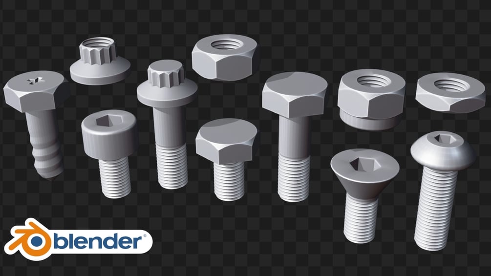 Nuts And Bolts 3d Models (Free Download)