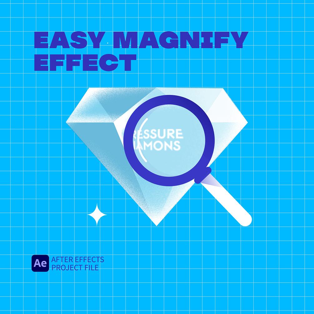 Easy Magnify Effect. After Effects Project File