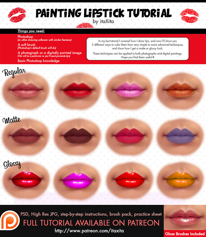 Painting Lipstick Tutorial and Brushes