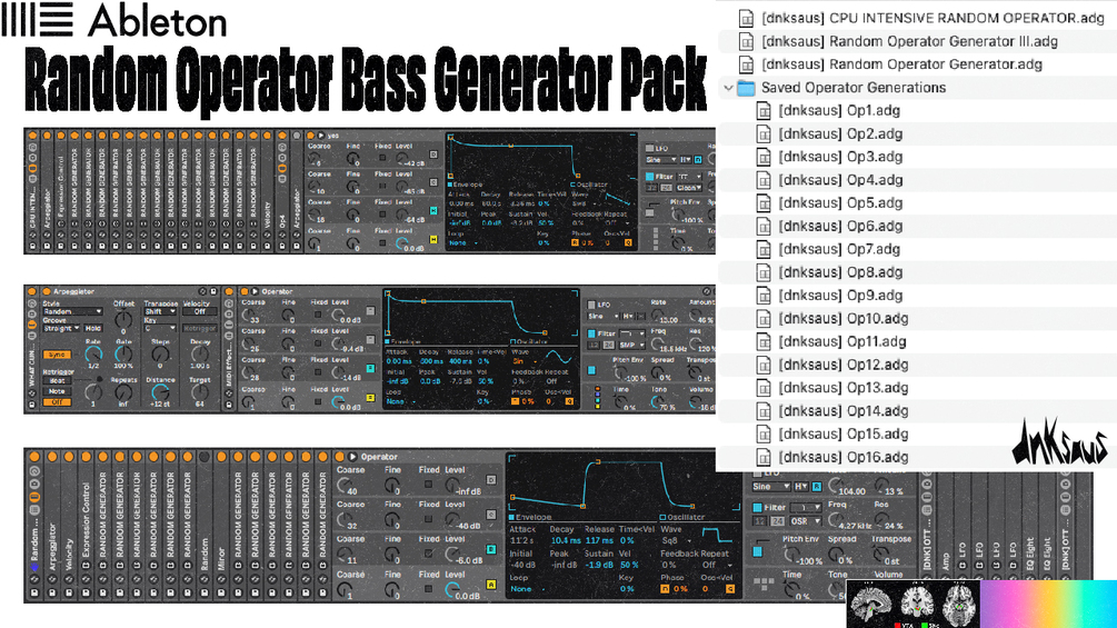 Random Operator Bass Generator Pack (Ableton Live Suite)