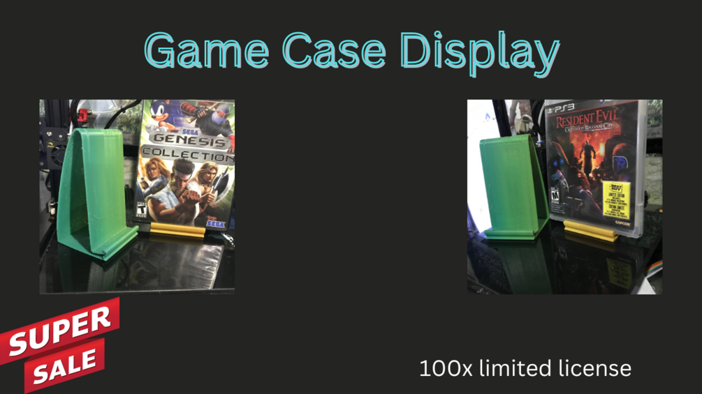 Game Case Display 100x Limited commercial license