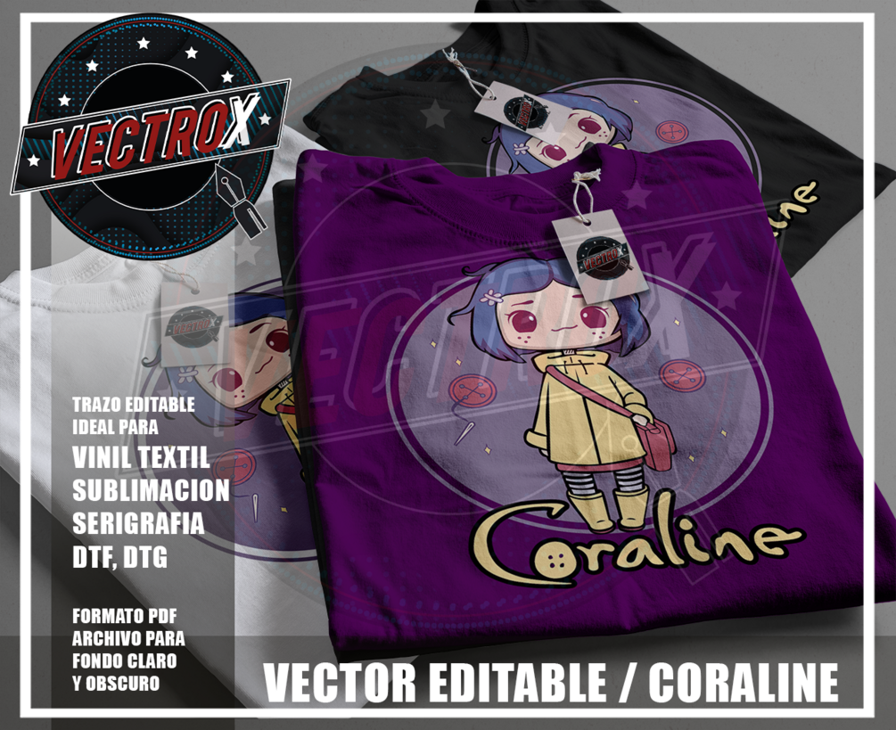 Vector Editable - Coraline