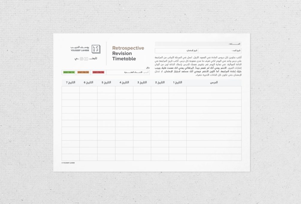 retrospective-revision-timetable