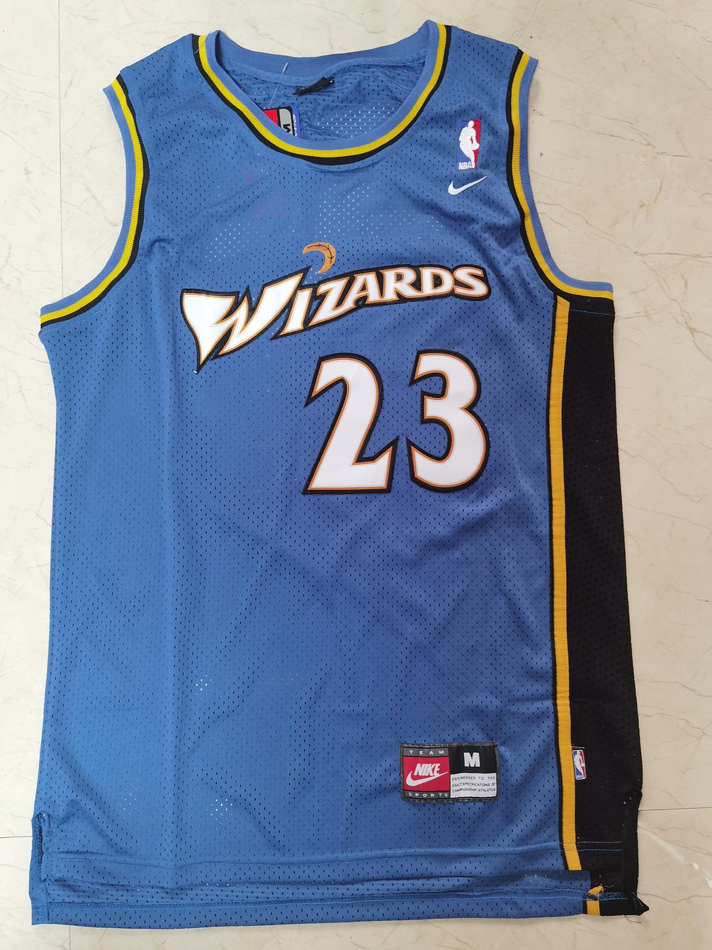 Michael Jordan Washington Wizards Throwback Blue Jersey