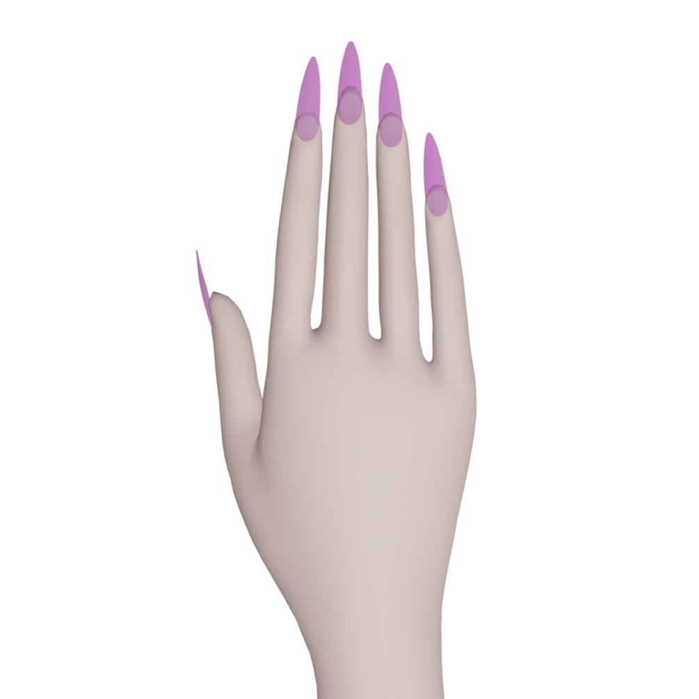 Y2k pink transparent glittery nails