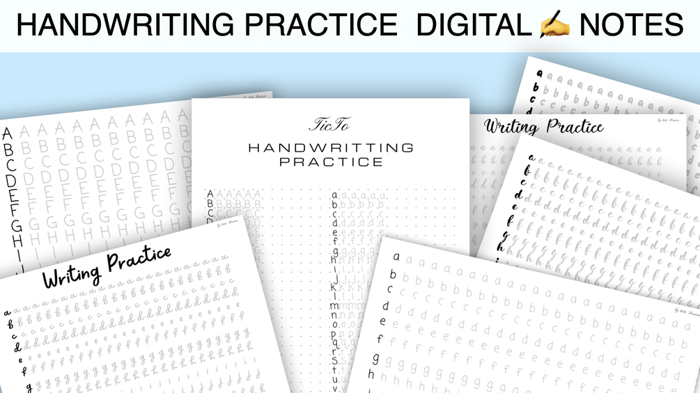 Digital Note Taking Practice Improve HandWriting With This Template