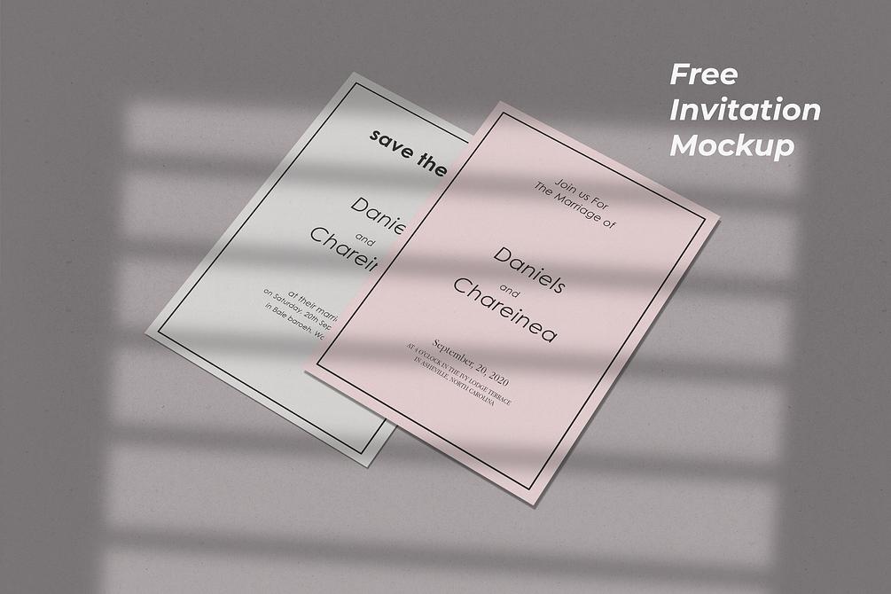 Download Wedding Invitation Suite Mockup