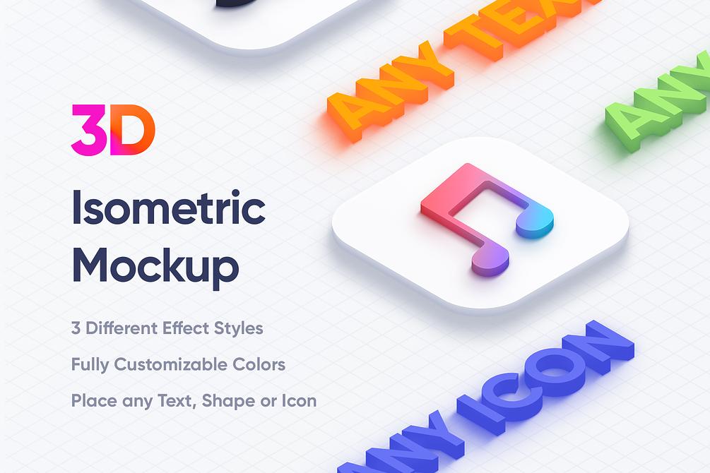 FEATURED PRODUCT Isometric 3D Mockups