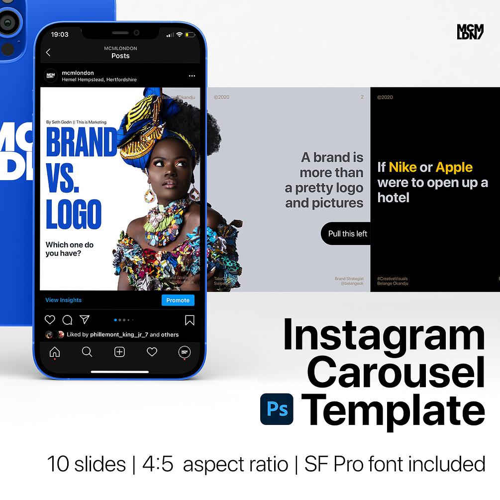 Seamless Instagram Carousel template