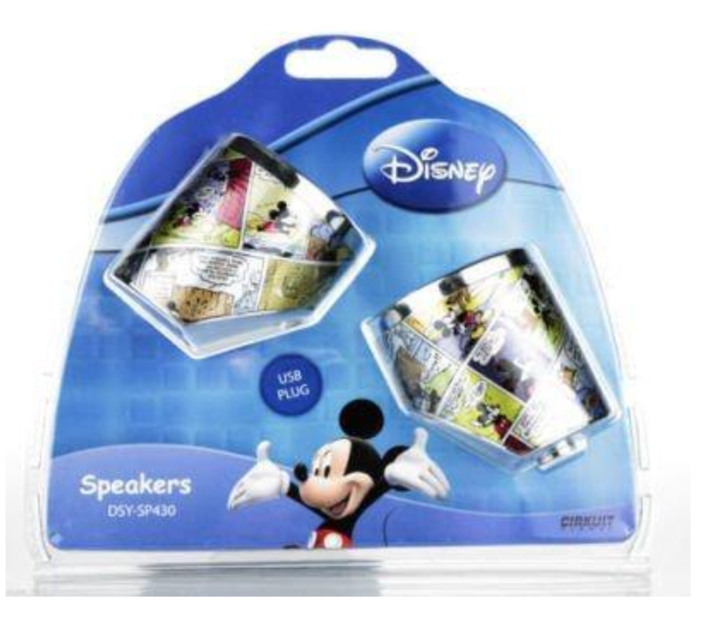 New Disney Mickey Mouse Portable USB Speakers, MP3