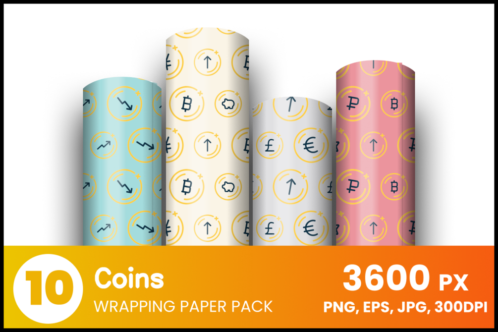 Coins 10 Wrapping Paper