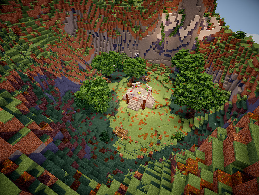 Minecraft Pvp Arena Nature Forest Themed