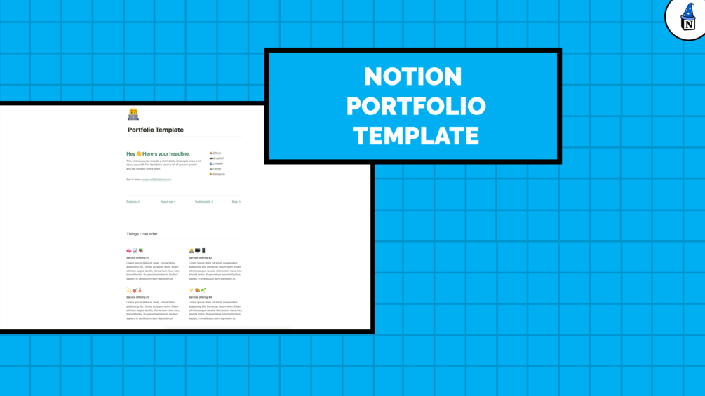 Notion Portfolio Template