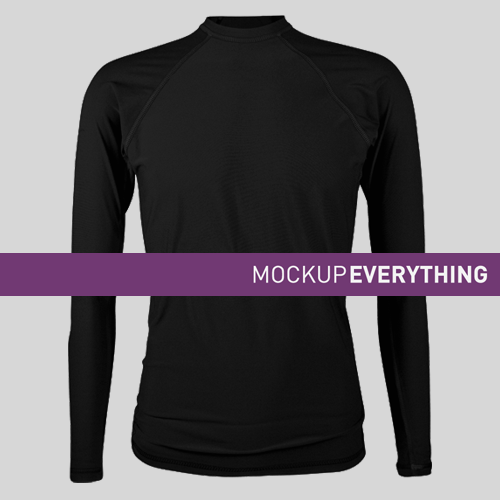 Download Long Sleeve Rashguard Ghosted Front View