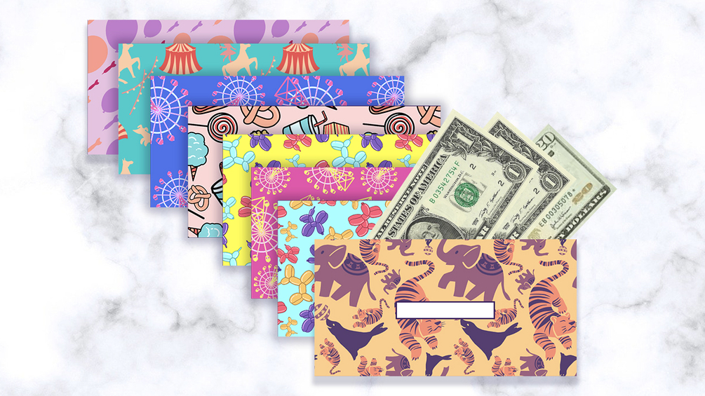 Carnival Printable Cash Envelopes