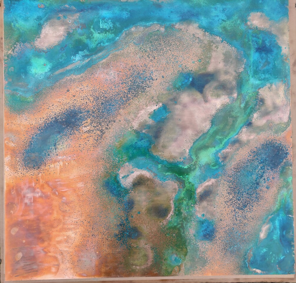 copper splashback backsplash