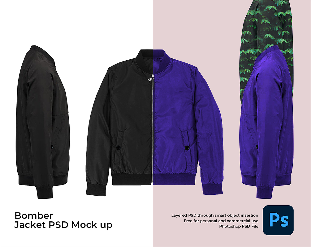 Bomber Jacket PSD Mock Up