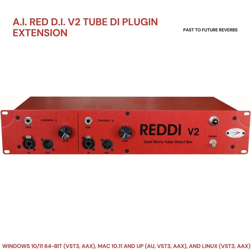 A.I. RED DIY V2 TUBE DIRECT BOX PLUGIN EXTENSION (AU, VST3, AAX) REDDI