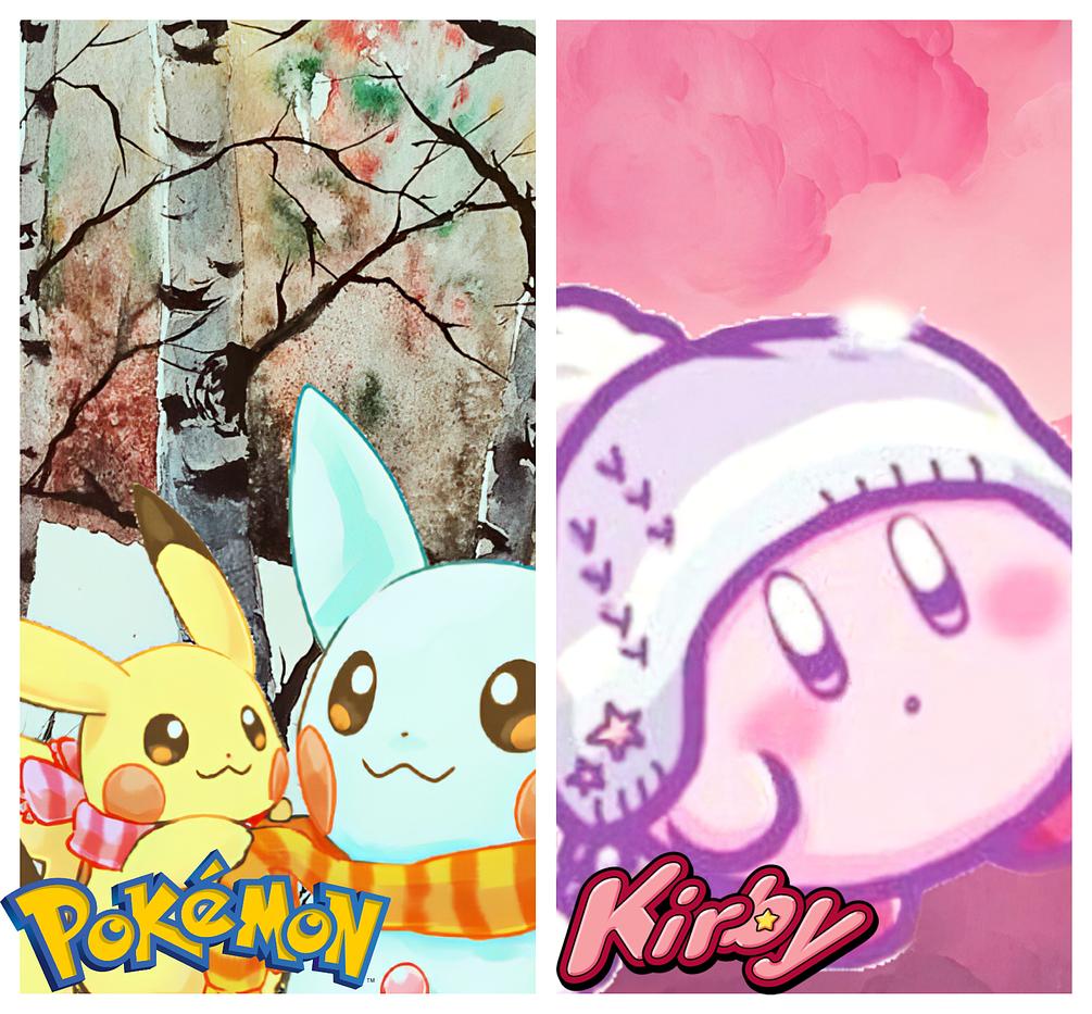 ⛄Kirby y Pikachu Especial Navidad Fanarts.⛄