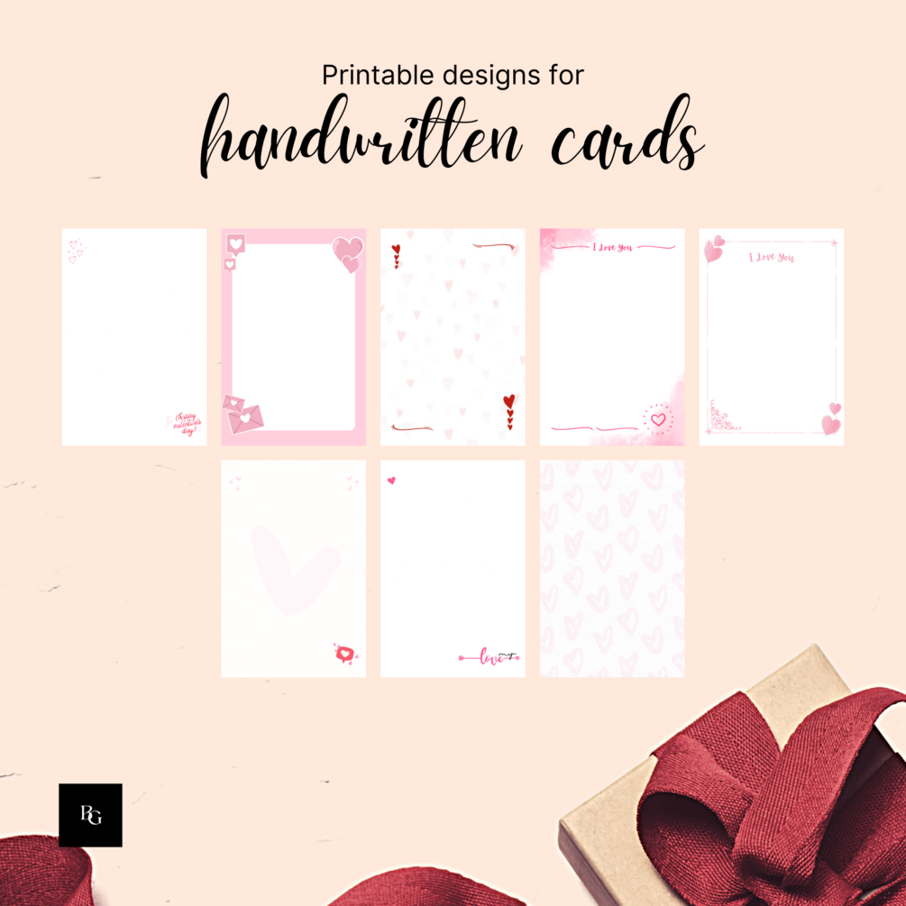 Valentine's Day Printable Card / Instant Download PDF / Card Template ...