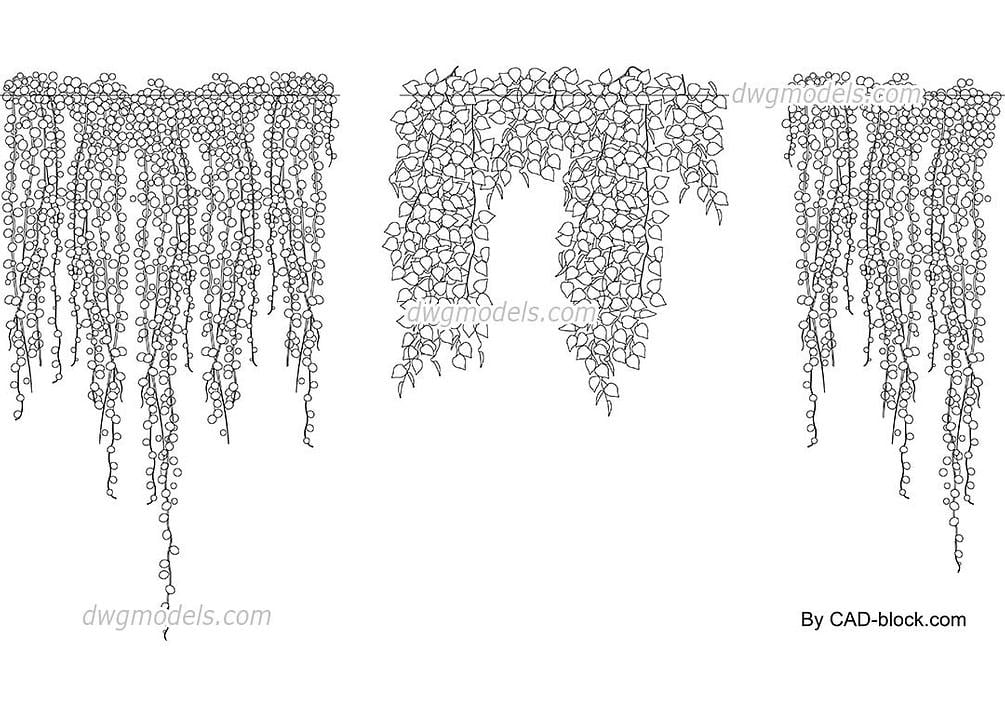 Hanging Plants (DWG)