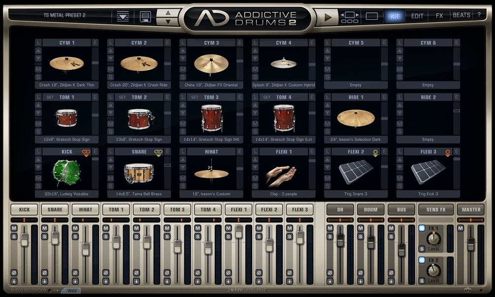 ADDICTIVE DRUMS METAL PRESET 2