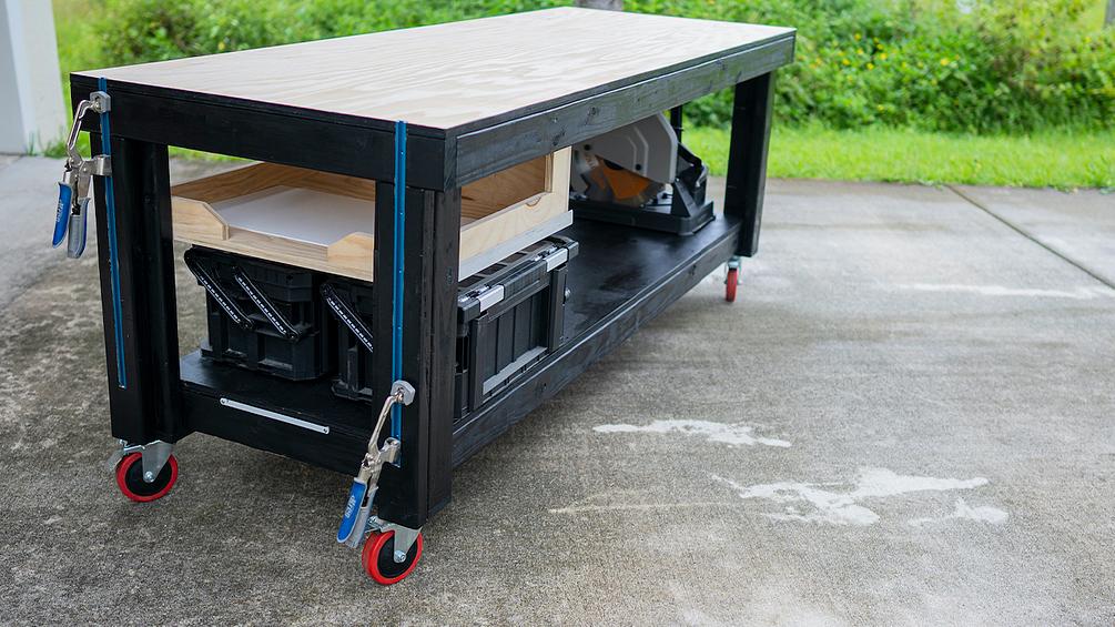 DIY Workbench with Tool Storage