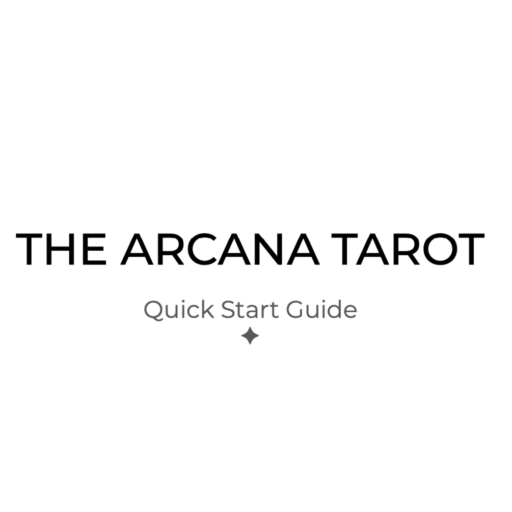 The arcana tarot quick start guide pdf