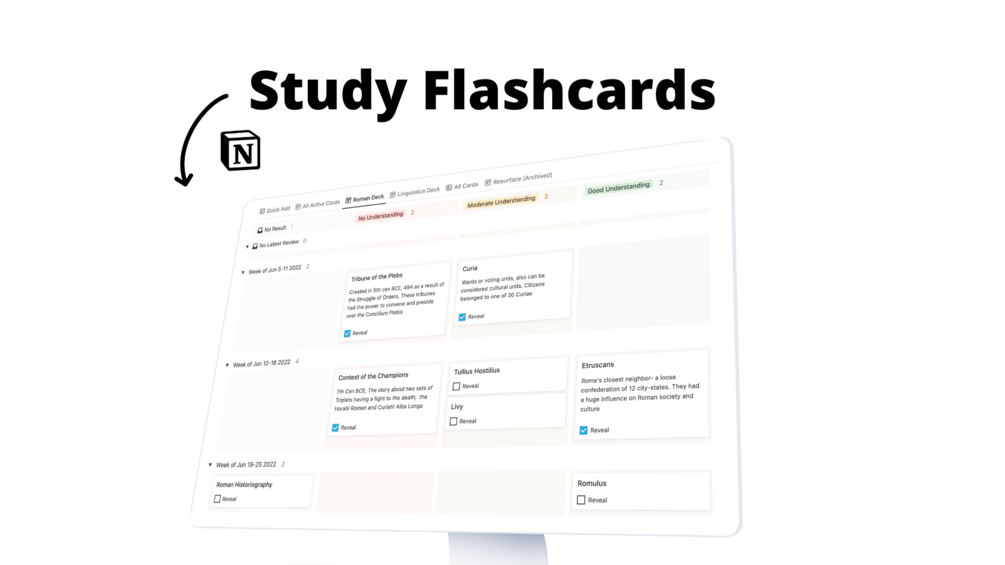 Flashcards For Notion