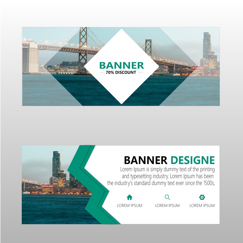 banner illustrator file free download